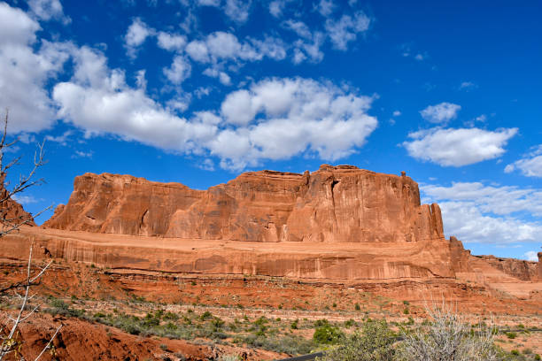 Arches National Park Red rocks in Arches National Park. entrada sandstone stock pictures, royalty-free photos & images