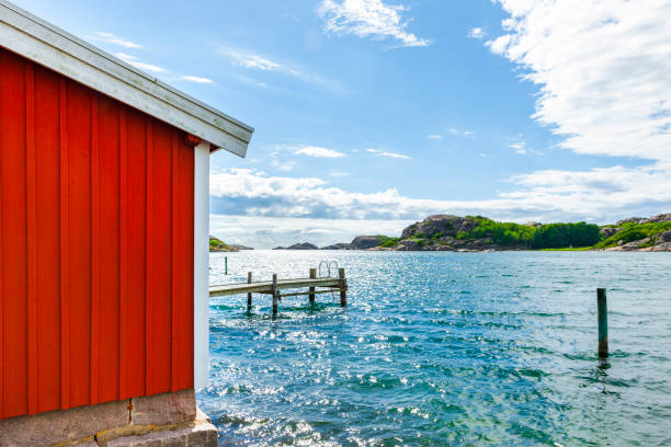 archipelago at fjällbacka, västergötland, sweden - badstrand sommar sverige bildbanksfoton och bilder