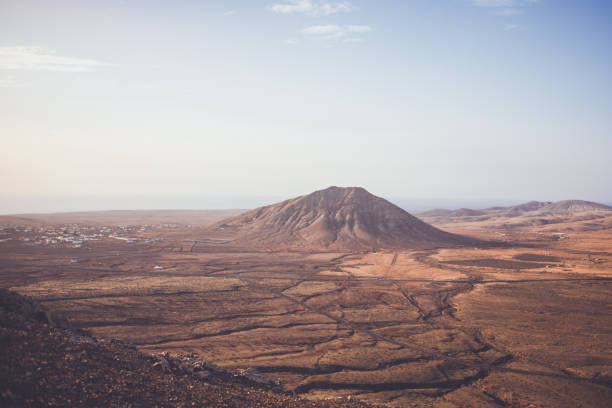 Arid landscape Canary Islands stock photo