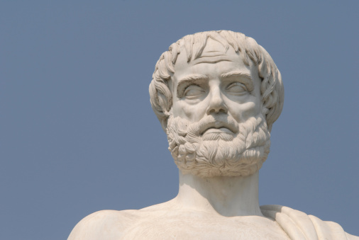 Sculpture of the ancient Greek philosopher- Aristotle