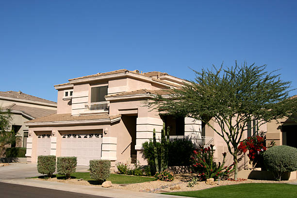 Arizona Luxury Home in Scottsdale Northwest Phoenix stock photo