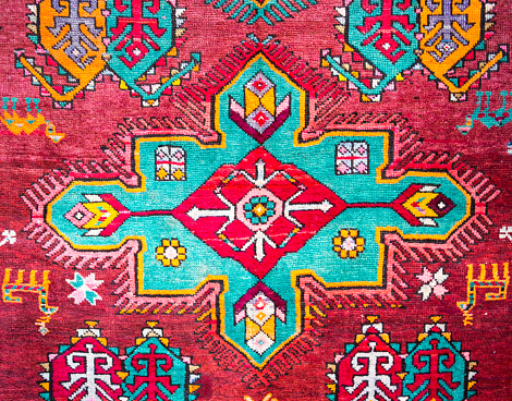Armenian Carpet Detail Stock Photo - Download Image Now - iStock