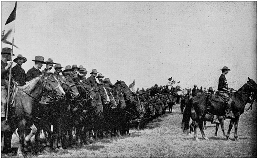 army-black-and-white-photos-cavalry-picture-id1159830236