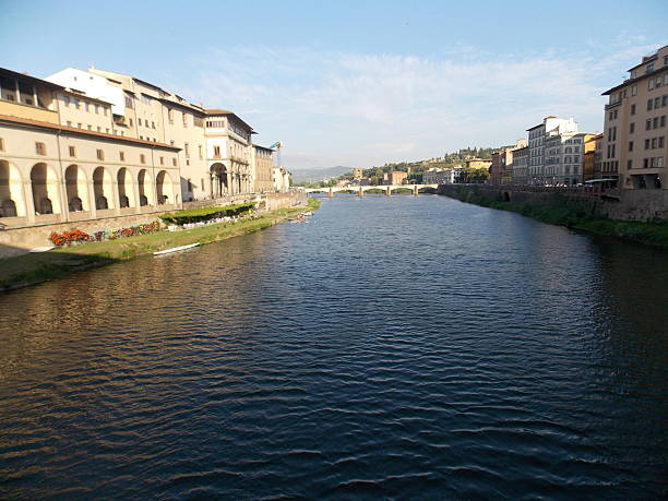 Arno River in Italy stock photo