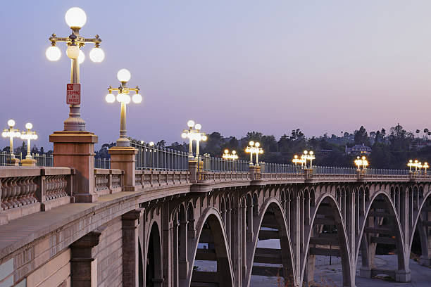 Arroyo Seco Bridge Pasadena stock photo