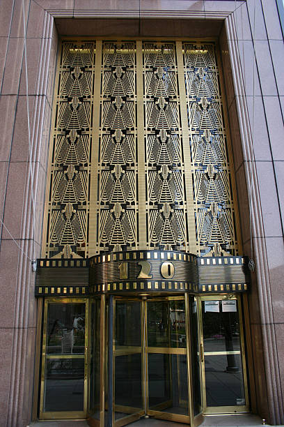 Art Deco Entrance stock photo