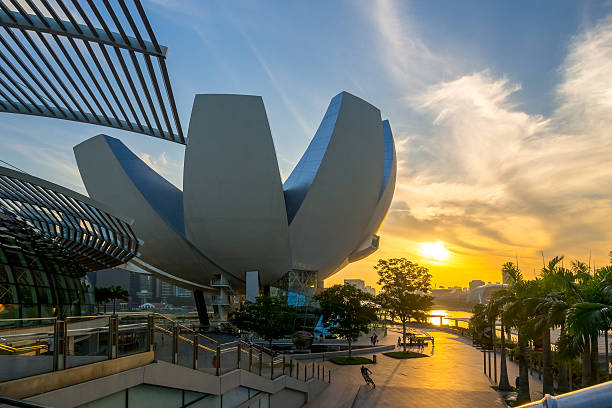 ArtScience Museum at Marina Bay Sands, Singapore stock photo