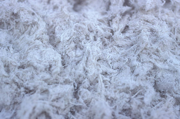 Asbestos fiber stock photo