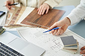 istock Asian architect designing a house 1388066974