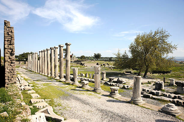 Asklepion, Pergamon stock photo