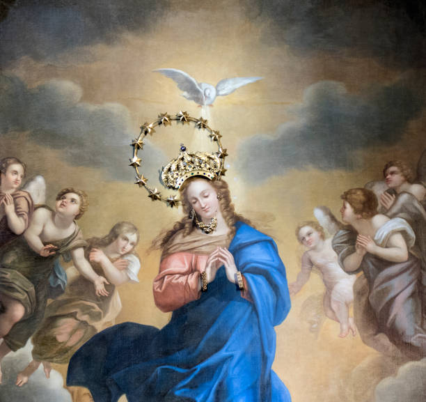 Assumption of the Immaculate Conception stock photo