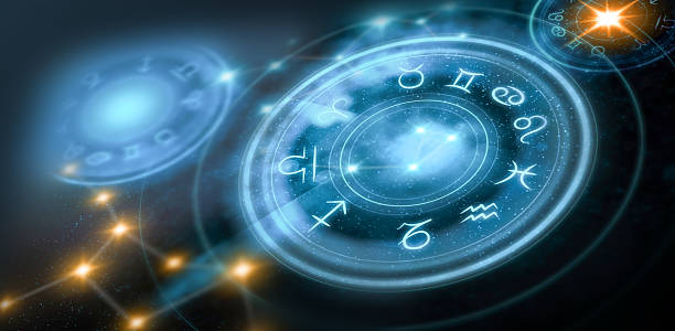 astrology horoscope background stock photo