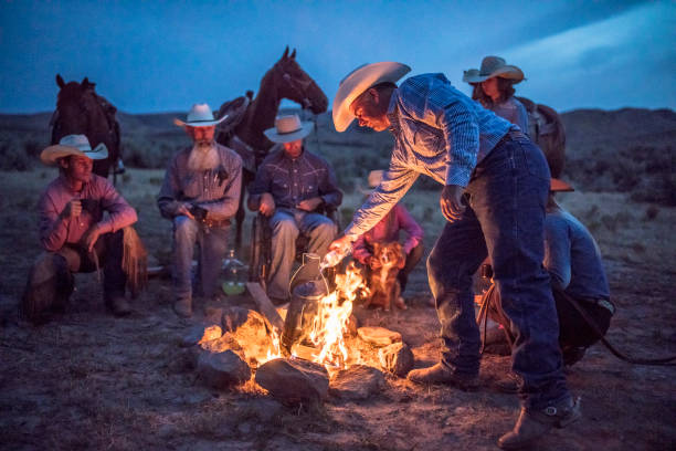 93 Horse Cowboy Campfire Night Stock Photos, Pictures & Royalty 