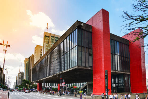 MASP (Sao Paulo Museum of Art) at Paulista Avenue, Sao Paulo Sao Paulo, Brazil - Circa January 2019: MASP (Sao Paulo Museum of Art), landmark of Sao Paulo at Paulista Avenue capital cities photos stock pictures, royalty-free photos & images