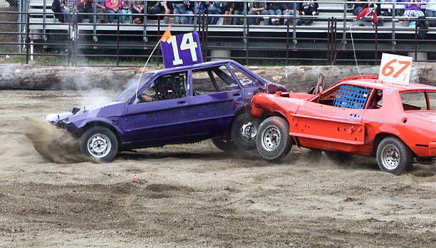 At The Demolition Derby stock photo