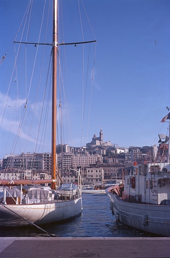 Marseille, South of France, 1969. At the port of Marseille.