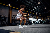 istock Athletic woman doing the full-body cardio workout 1289416200