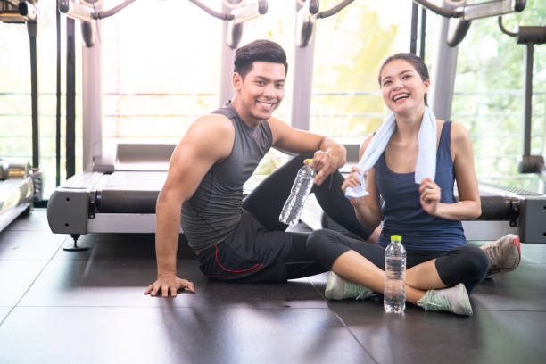 886 Asian Couple Resting After Exercise Stock Photos, Pictures &  Royalty-Free Images - iStock
