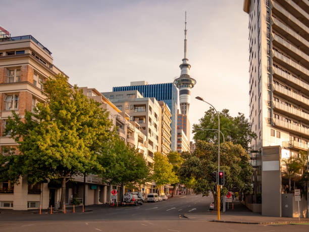Auckland City skyline stock photo