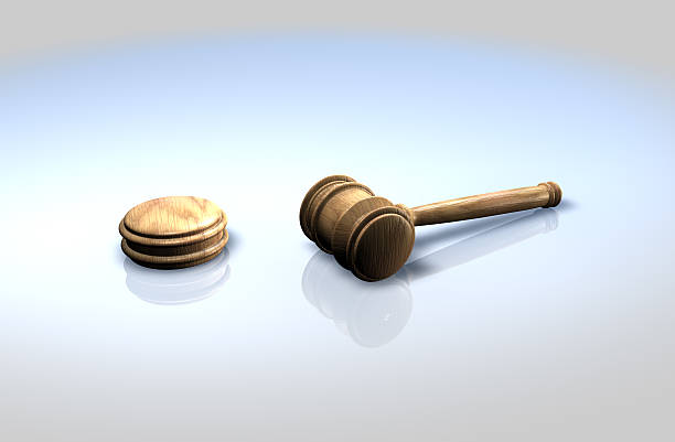 Auctioneer or judges gavel, stock photo