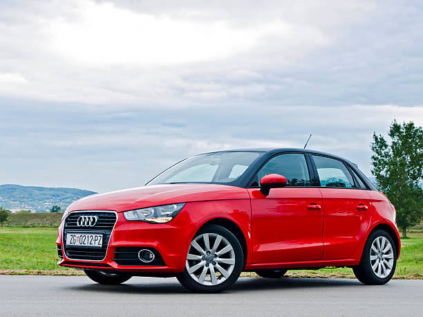 Audi A1 Sportback Zagreb, Croatia - September 14, 2012: Five door version of Audi A1 parked on the road. audi photos stock pictures, royalty-free photos & images