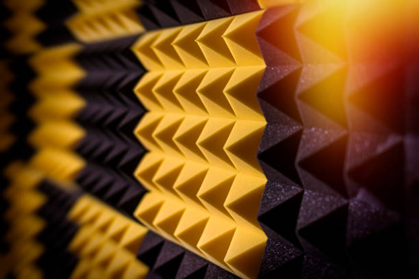Audio Studio Insulation sponge stock photo