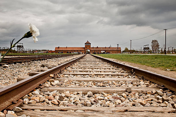 Auschwitz stock photo