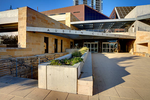 Austin City Hall (TX) stock photo