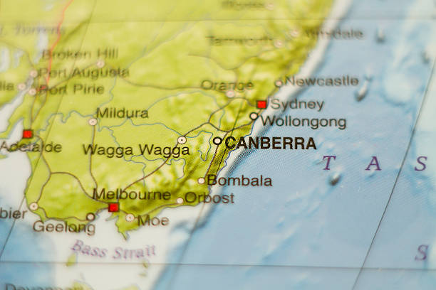 Australia country map . stock photo