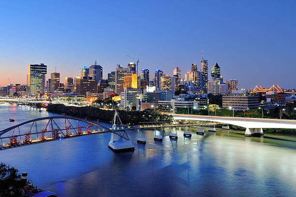 Australia Landscape : Brisbane City Skyline stock photo