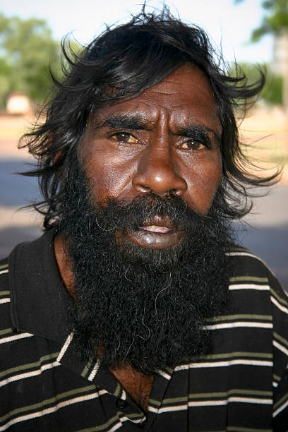 Australian Aboriginal Man stock photo