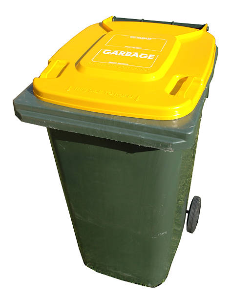 Australian council rubbish bin stock photo