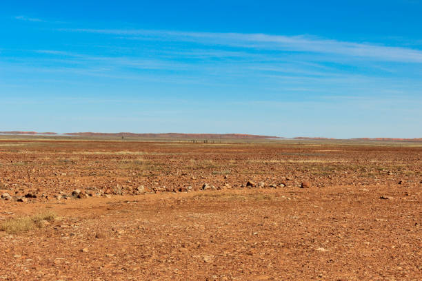 Australian stone desert stock photo