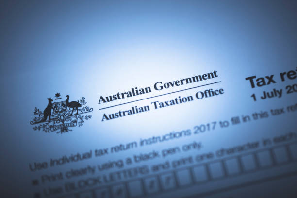 Australian Tax Form stock photo