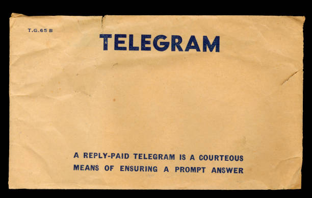 Australian Telegram Envelope stock photo