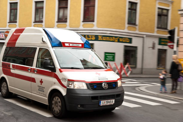 Austrian Red Cross stock photo