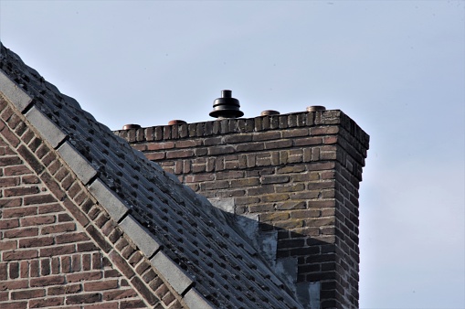 Authentic brick chimney more the 100 years old