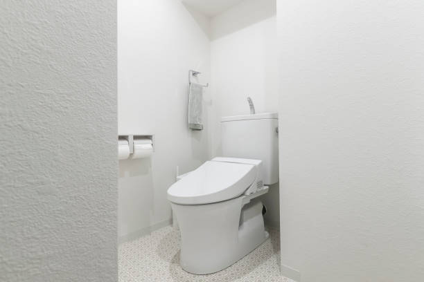 モダンなトイレで自動トイレ - トイレ ストックフォトと画像