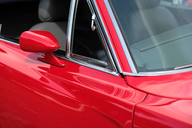 Automobile - Detail of 1960s hot rod stock photo