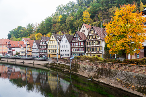 Autumn Calw city in Germany