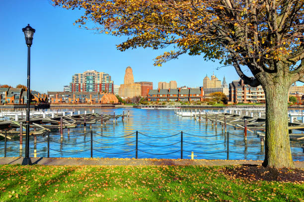 Autumn in Buffalo, New York Buffalo is the second largest city in the state of New York and the 81st most populous city in the United States. buffalo new york stock pictures, royalty-free photos & images