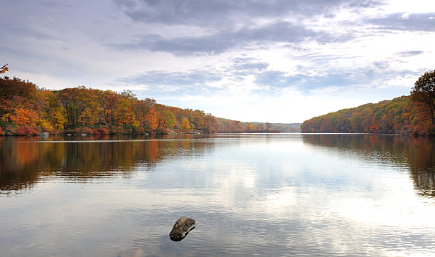 Autumn in Seven Lakes stock photo
