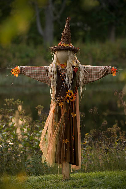 Autumn Scarecrow Vertical stock photo