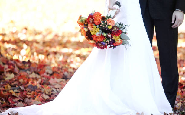 Autumn Wedding stock photo