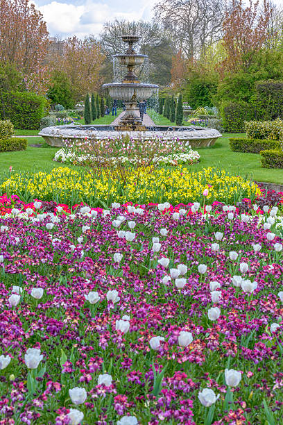 Avenue Gardens at the Regent's Park in London stock photo