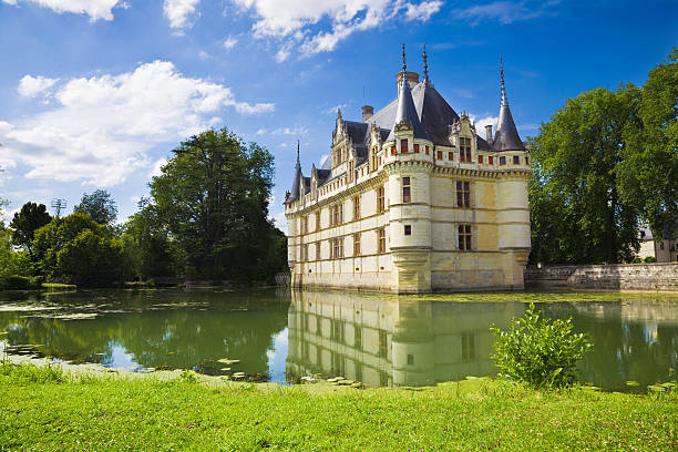 Azay-le-Rideau Chateau, France stock photo