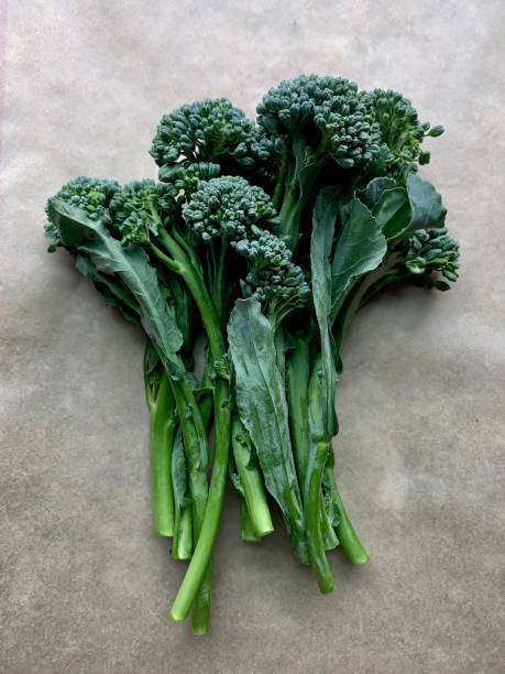 Baby Broccoli Broccolini Fresh baby broccoli broccoli rabe stock pictures, royalty-free photos & images