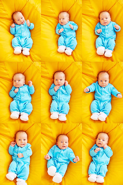 Baby emotions stock photo