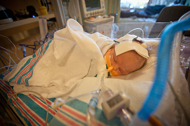 Baby in Hospital stock photo