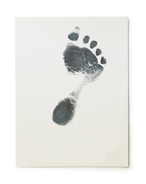 Baby-footprint1 stock photo